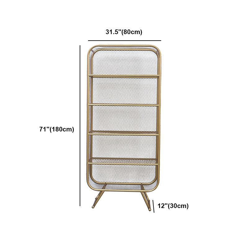 Industrial Metal Bookcase Shelf Closed Shelves for Study Room