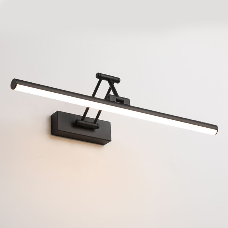 Modern Simple Metal Vanity Light Cylinder Shape Scalable Vanity Lamp for Shower Room
