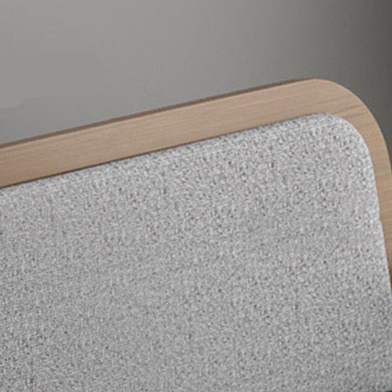 Upholstered Sleeper in Gray Solid Wood Futon And Mattress with Storage