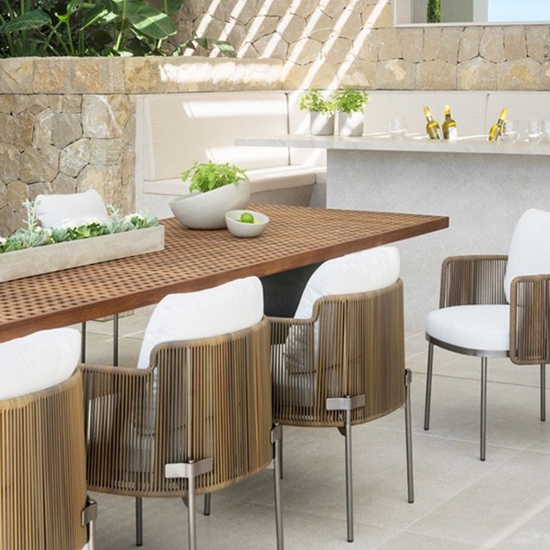Patio Dining Table Set Rectangular 1/9 Pieces Dining Table Set