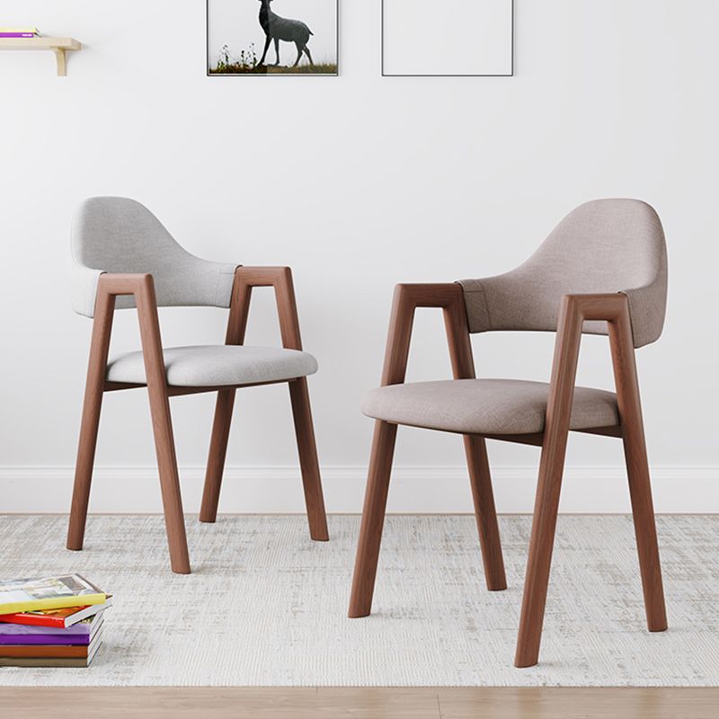 Modern Metal Chair Open Back Kitchen Dining Arm Chair for Dinning Room