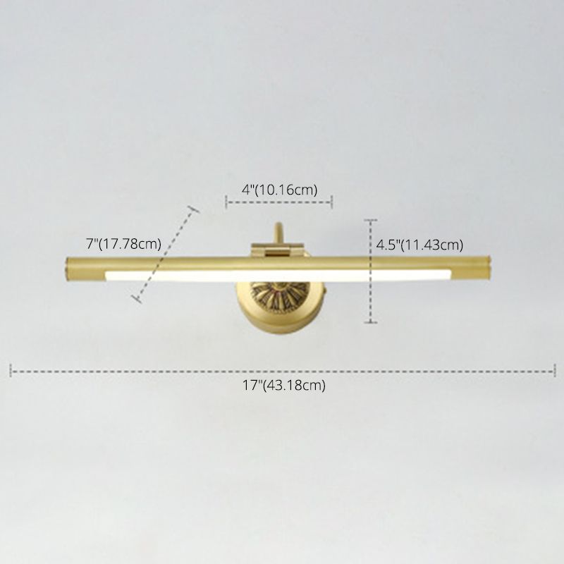 Light Extravagant Style Linear Vanity Lighting Fixtures Copper Vanity Sconce