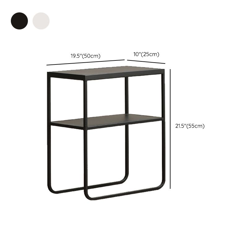 9" Wide Contemporary Corner Table Rectangular Accent Side Table