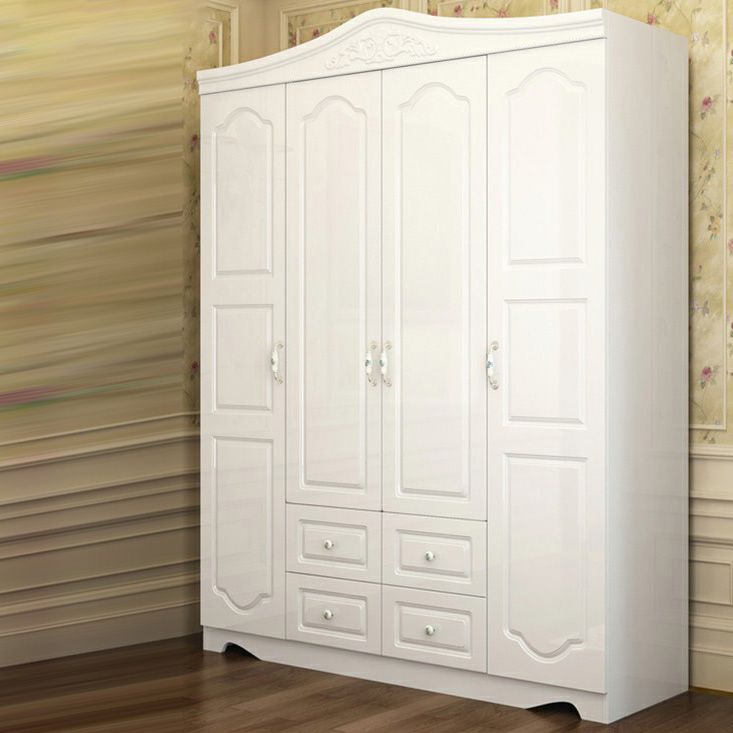 French Country Wardrobe Armoire Engineered Wood Wardrobe Closet
