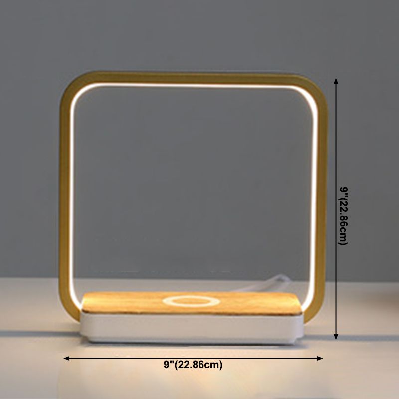 1 Leichte lineare Tischlampe moderne LED -Tischlampen Metall Nachttischlampen