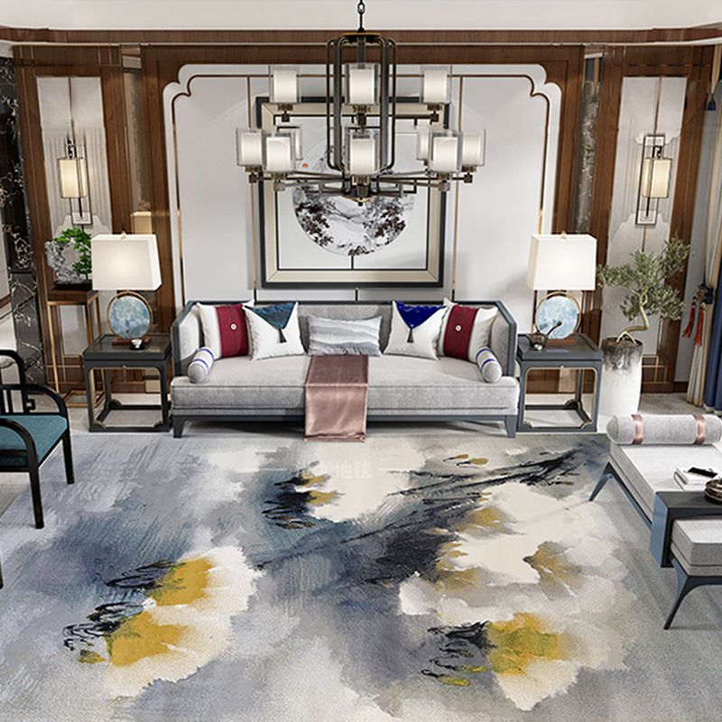 Minimalistisch tapijt Samenvatting Patroon Modern Rug Stain Resistant Polyester Area Teken voor woonkamer