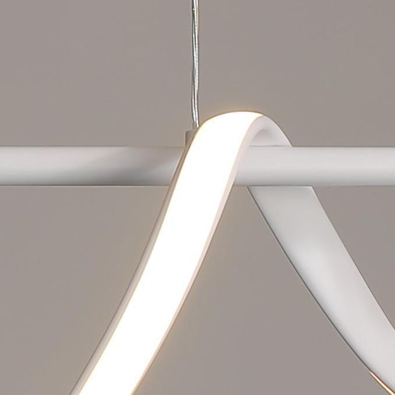 White Kitchen Island Lighting Modernism LED Ceiling Light for Hallway