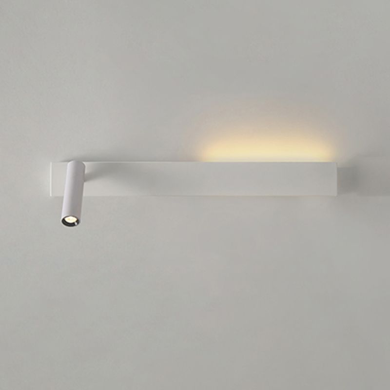 Metal Square Shape Wall Light Modern Style 2-Lights Reading Wall Mounted Light Fixture