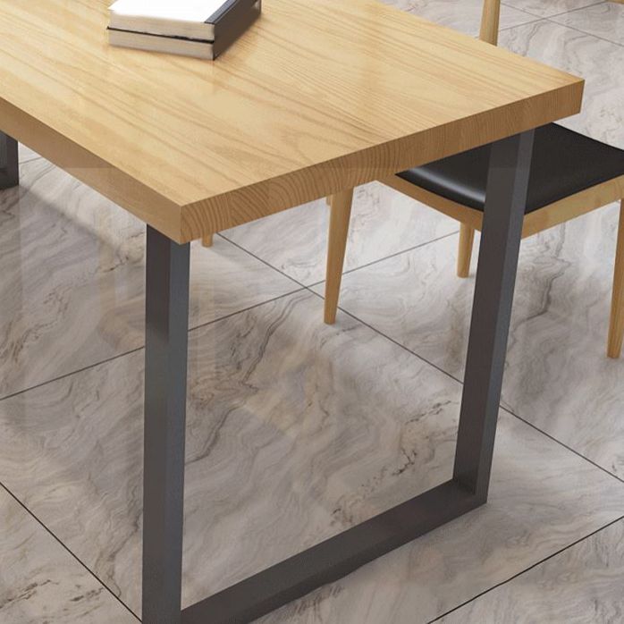 Industrial Dining Table Set 1/5/7 Pieces Solid Wood Dining Table with Chairs