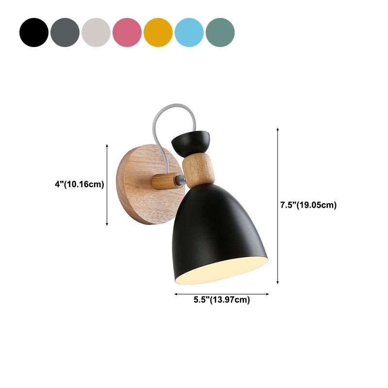 Geometric Shape Metal Sconce Light Modern Style Wall Sconce Light for Living Room