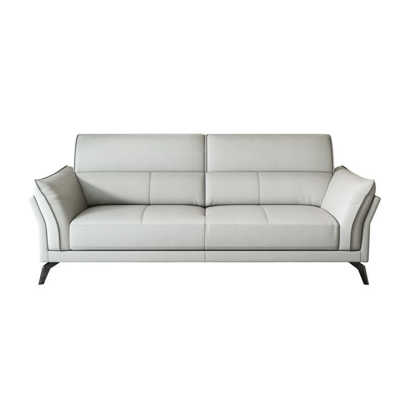 Contemporary Standard Settee Bench Stain Resistant Leather Sofa