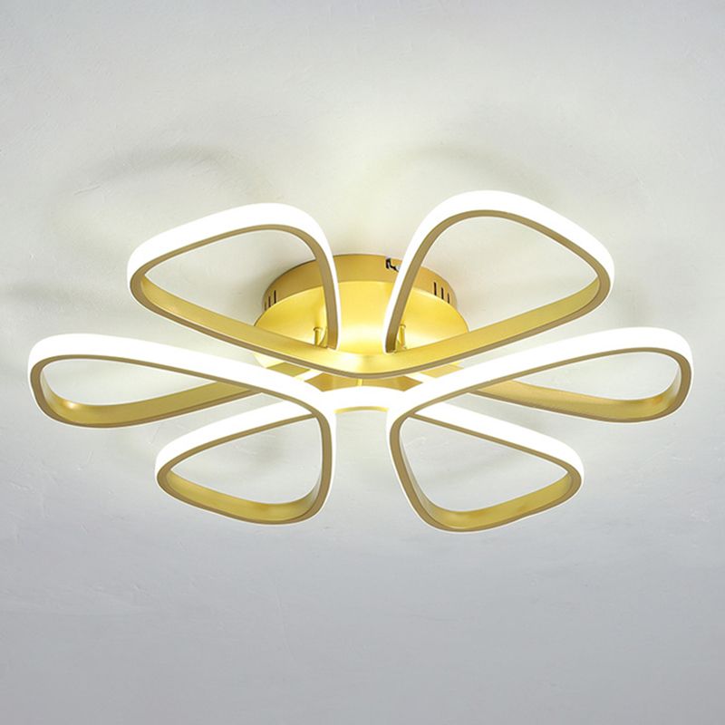 Petal Living Room Ceiling Flush Mount Light Metal LED Simple Ceiling Mounted Light