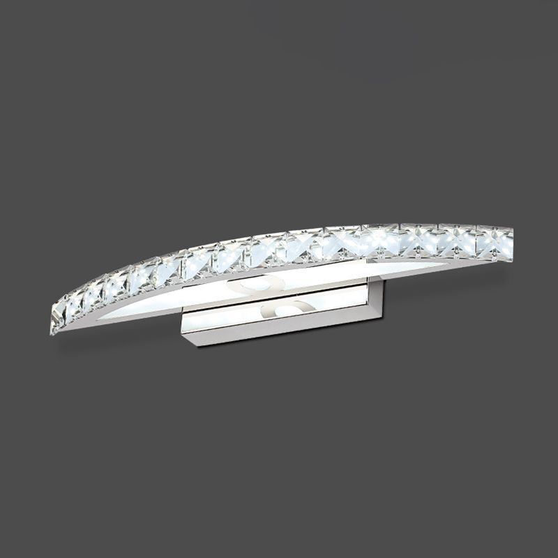 Forma lineal estilo contemporáneo tocador de tocador 1 luz de espejo LED de luz para baño