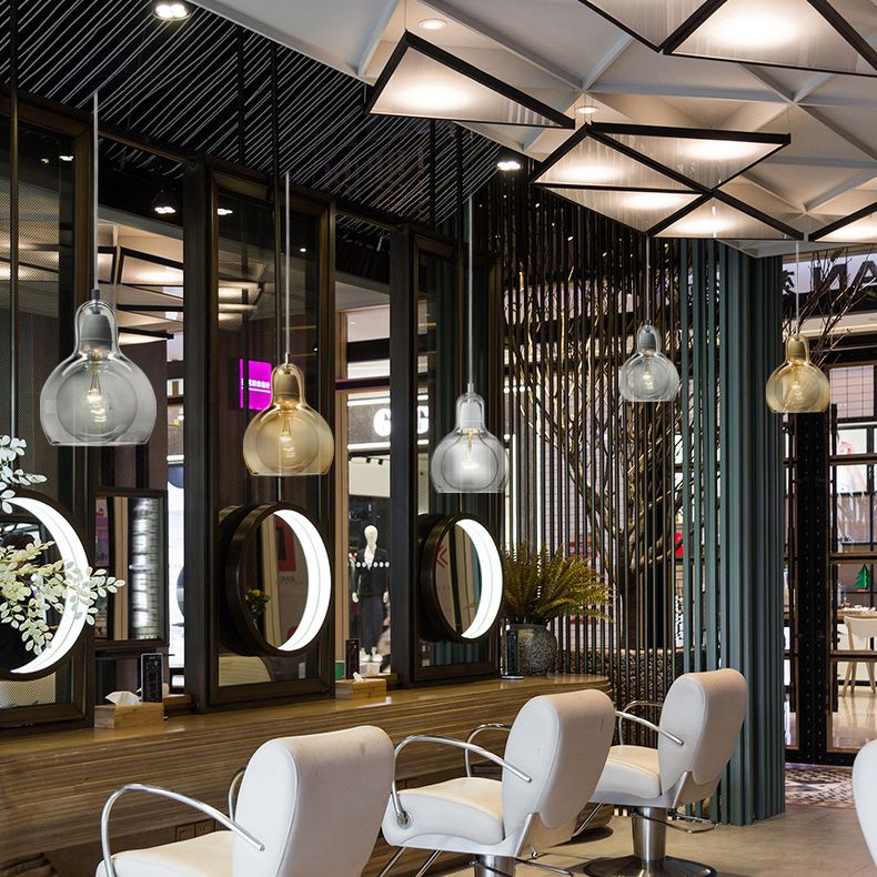 1 luminaires suspendus en forme de gourde légère