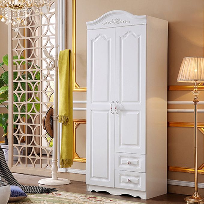 Bedroom Hinged Door Storage Cabinet Manufactured Wood Victorian Cabinet with Drawers