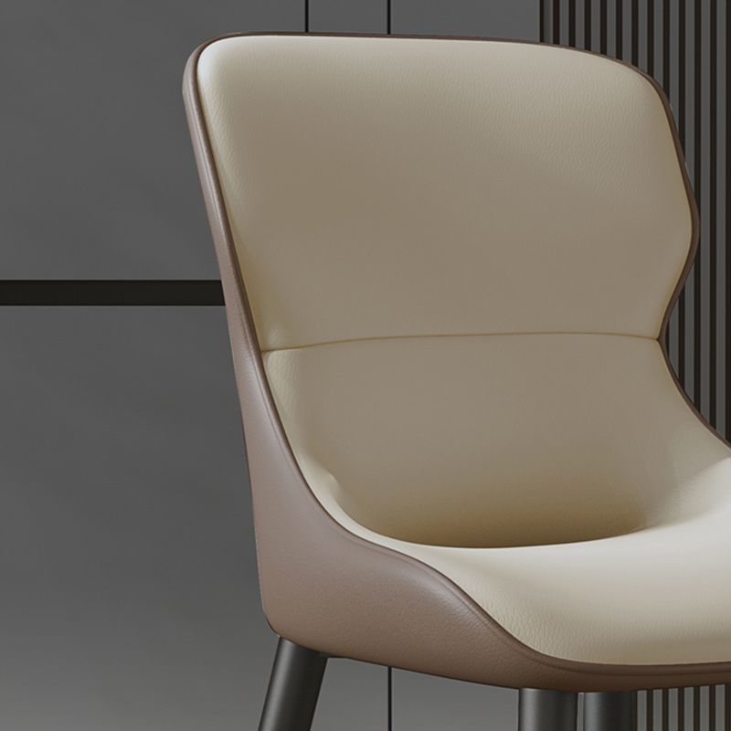 Modern Dining Room Chairs Armless Leather Dining Chairs for Home