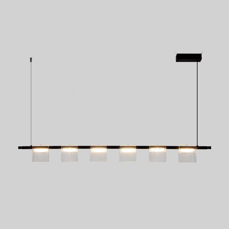 Modern LED Hanging Light Acrylic Island Light Fixture for Dining Room