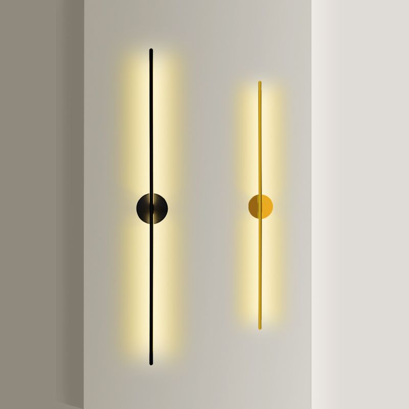 Metalen wandlicht SCONCES LED HEDENDAAGE WANDELEMENTEN LICHTBEWIKT IN ZWART/GOUD