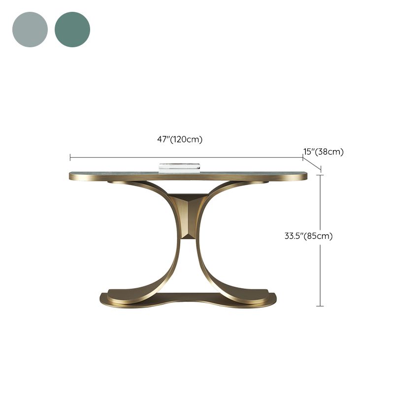 Free Form Shape Contemporary Console Table Stone Stone Console Sofa Table