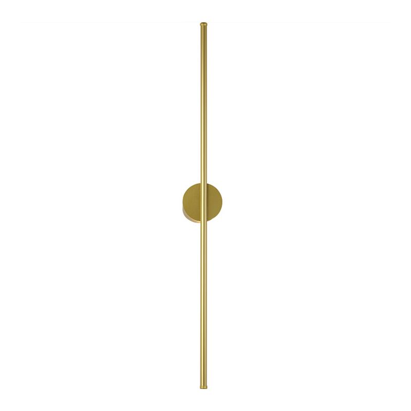 Moderner Stil linearer LED -Wandlampe Metall 1 Lichtwandbeleuchtung in Gold