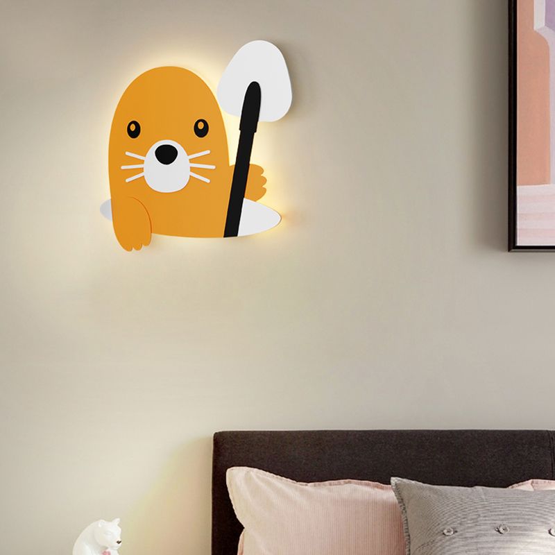 Modern Style Unique Shape Wall Sconce Metal 1 Light Sconce Lighting for Children's Room