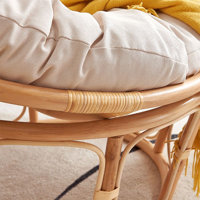 Linen Rattan Chair 27.5" H  Arms Included Chair for Living Room