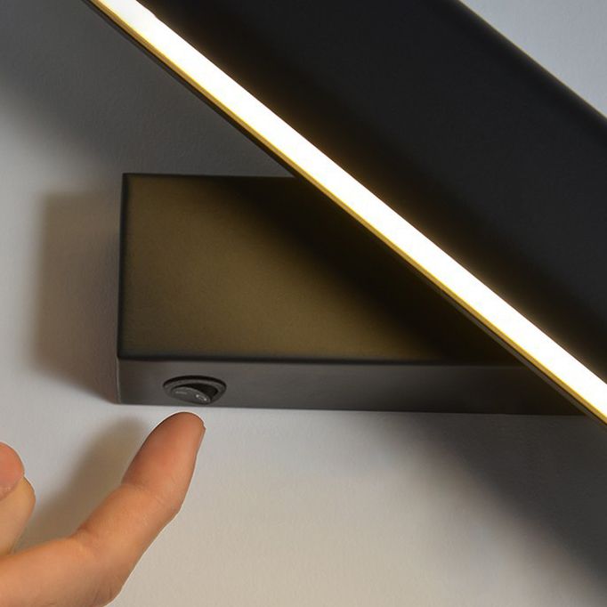 Rotatable Linear Wall Lighting Ideas Modern Metal 1 Light Wall Mounted Lighting