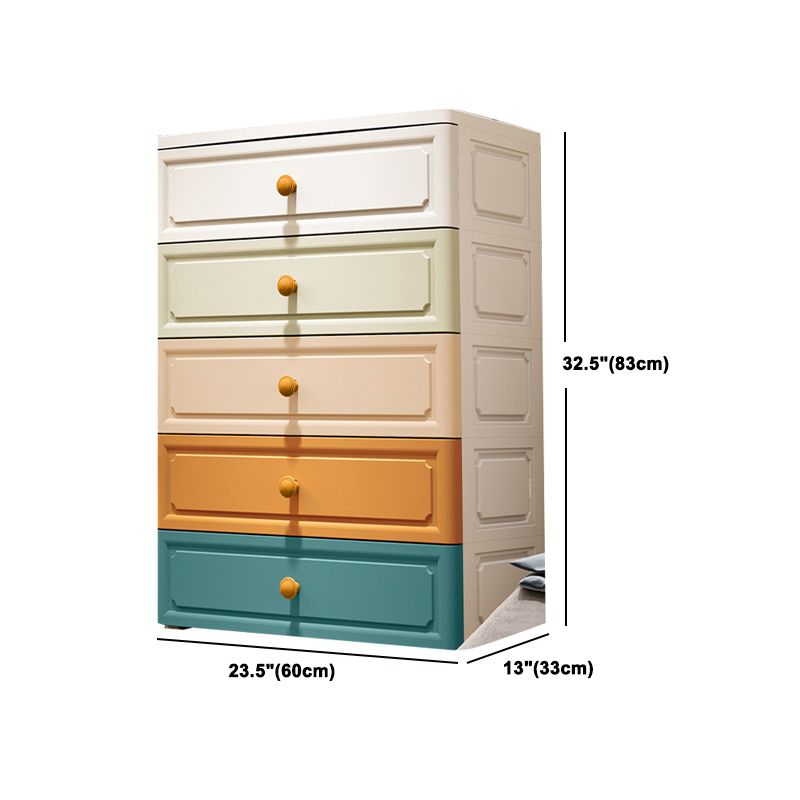 Contemporary Wardrobe Closet with Drawer Plastic Wardrobe Cabinet