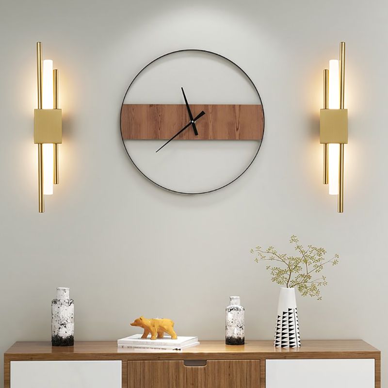 Iluminación de la pared de la pared cilindro luces de pared modernas metal 1 lámparas de luz de luz