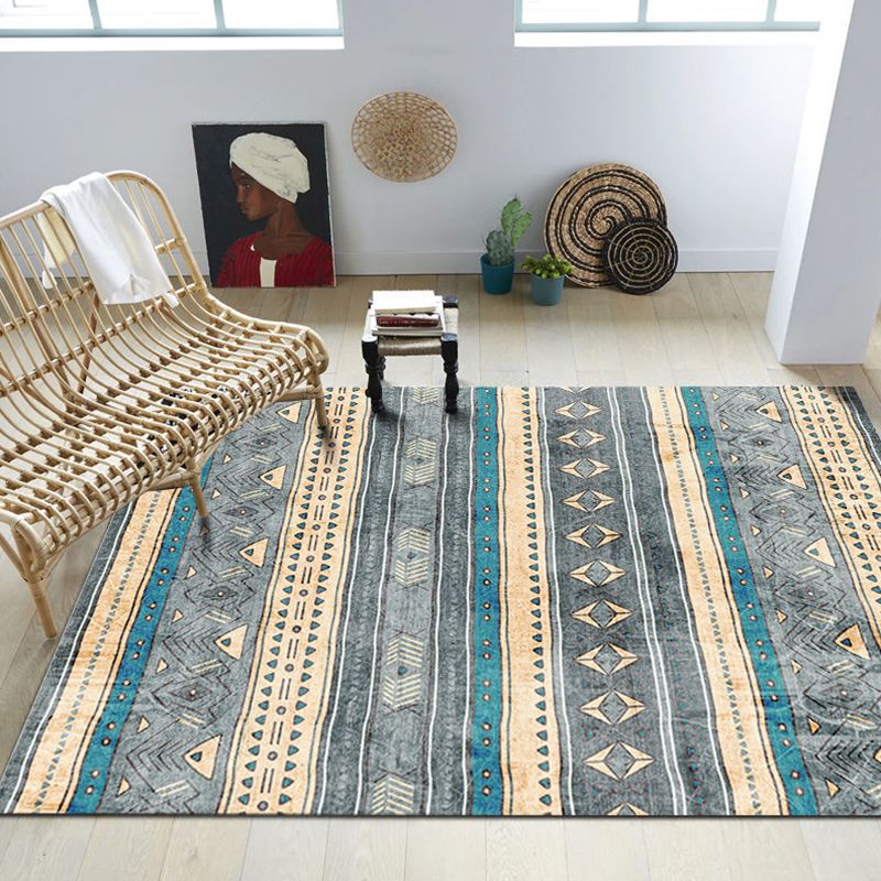 Lichte kleur Boheemse gebieden tapijt polyester zuidwestelijke print binnen tapijt Anti-slip achterste tapijt voor woonkamer