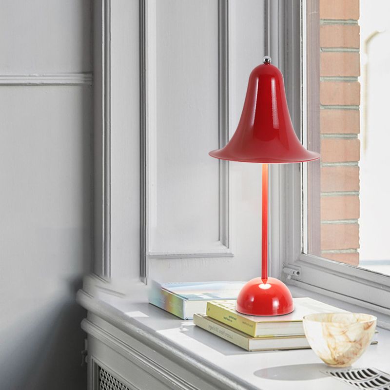 Bell Shape Table Lamp Modern Style Metal Single Light Night Table Lamp