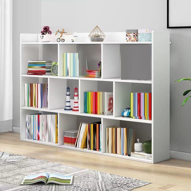 Scandinavian Engineered Wood Bookshelf Standard Open Back Bookcase