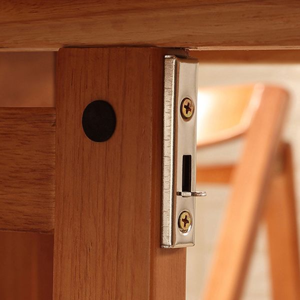 Mesa de comedor moderna de mediados de siglo Mesa de madera maciza con base de madera maciza