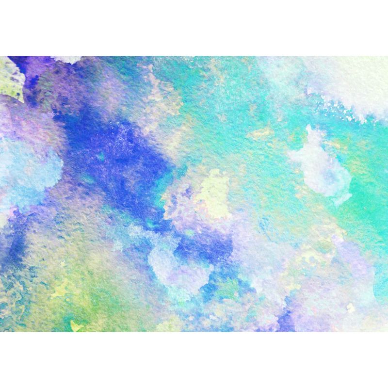 Illustration Tie Dye Wall Mural Full-Size Wall Art for Bedroom, Personalized Size, Green