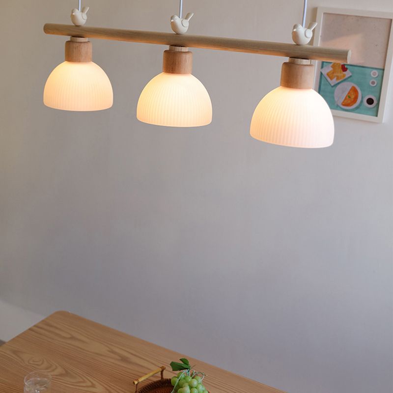 Ombre de bol de style moderne suspendu 3 pendentif léger pour salle à manger