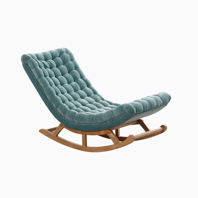 Interior Furniture Relaxing Lazy Sofa Chair Leisure Velvet Fabric Rocking Chair