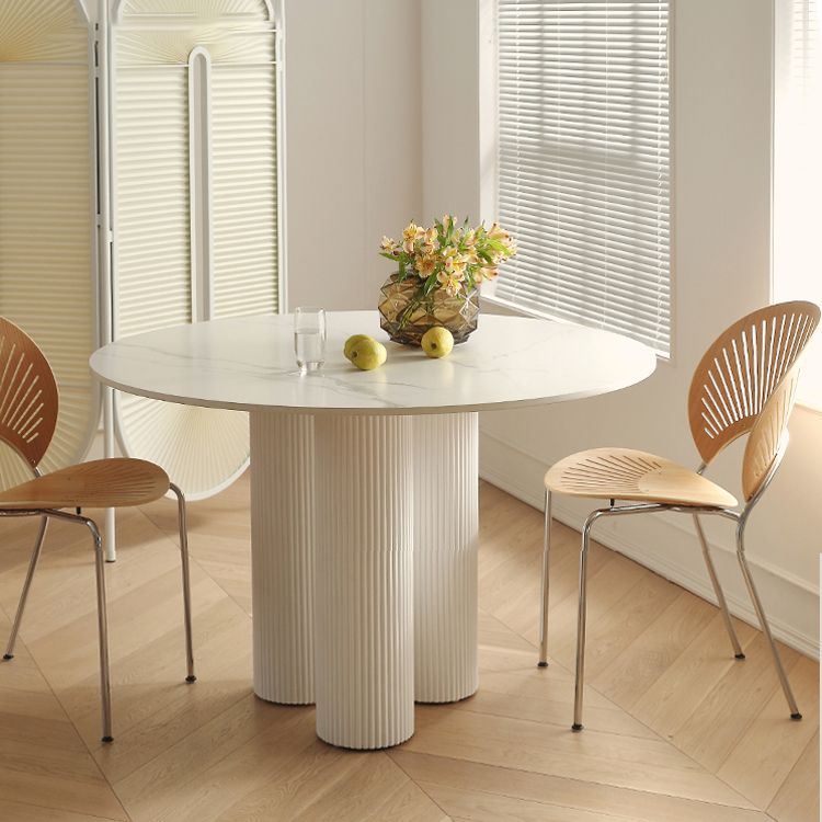 Round Dining Site Table Simple Style Solid Wood Table,35.4"L x 35.4"W x 29.5"H