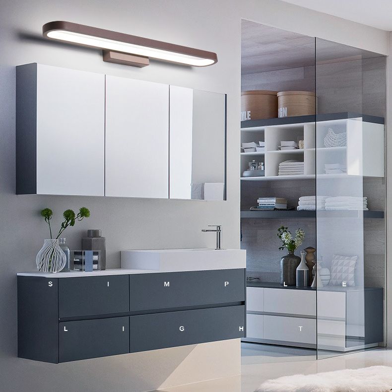 Modern Minimalist Style Rectangular Vanity Wall Lights Acrylic Single Vanity Lamp