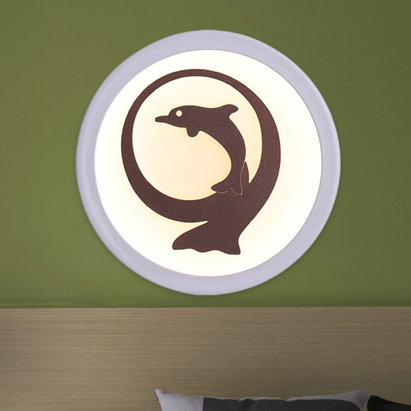 Enfants Dolphin Iron Mur mural lampe LED LED MUR ÉCLAINE