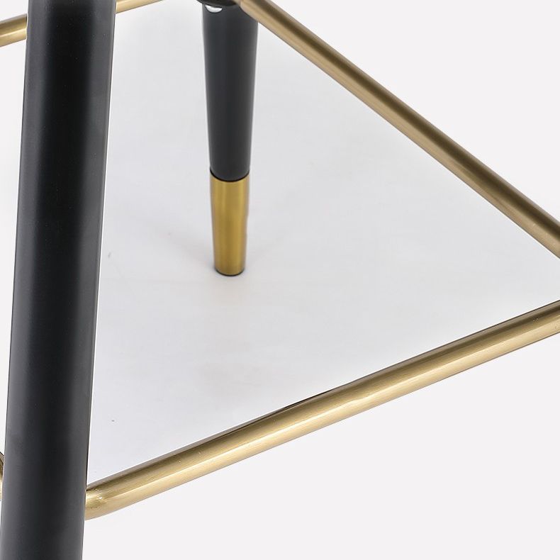 Contemporary Velvet Counter & Bar Stools Matte Finish Indoor Stools with Metal Frame