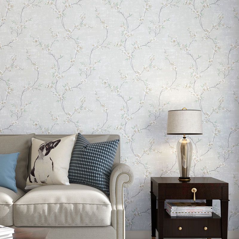 Papier peint à motif Floral entrelacé, pour décoration de chambre à coucher, Art mural végétal de couleur naturelle, résistant aux taches