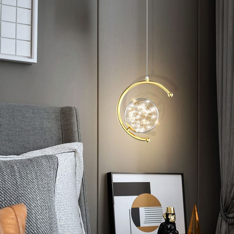 Kogellichtophanging hanger moderne eenvoudige glashanglampen voor restaurant