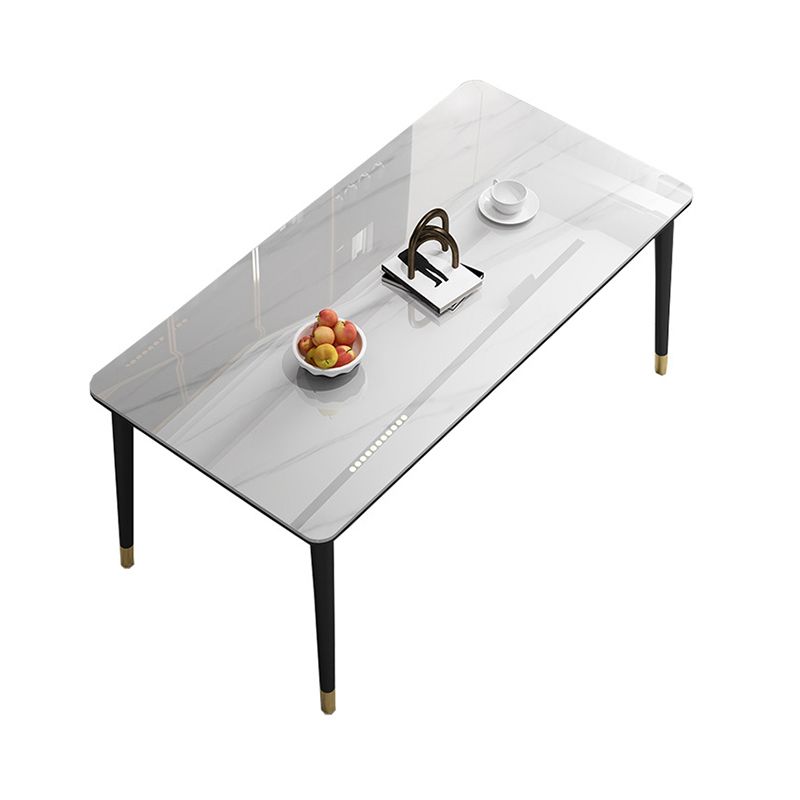 Minimalist 1/2/5/7 Pieces Furniture Stone Rectangle Dining Table Set for Home