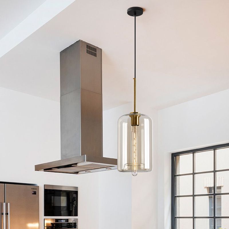 Verre moderne suspendu éclairage pendentif ménage léger pour le salon