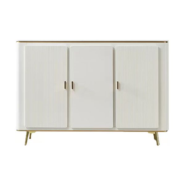 Glam Side Board Faux Marble Sideboard Table with Doors for Dining Room