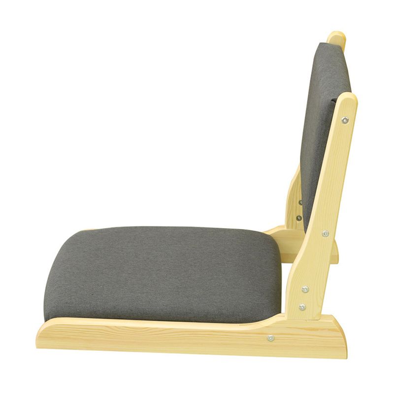 Linen Armless Chair16.9"L x 20.8"W x 18.1"H  Solid Wood Frame Chair