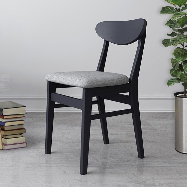 Sillas de comedor estilo moderno Sillas de cocina sin brazos con patas de madera
