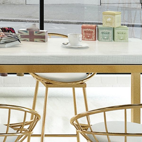 Glam Pub Table Bar Height Rectangle Bar Table for Indoor Use