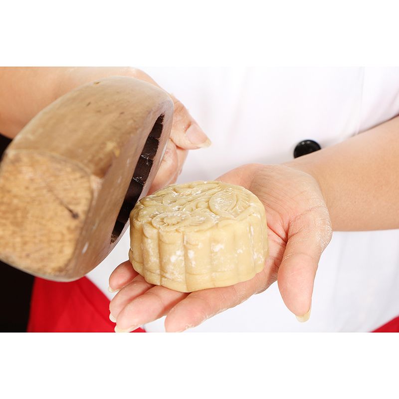 Mooncake Mural Wallpaper Simple Mildew Resistant Commerce Shop Decoration