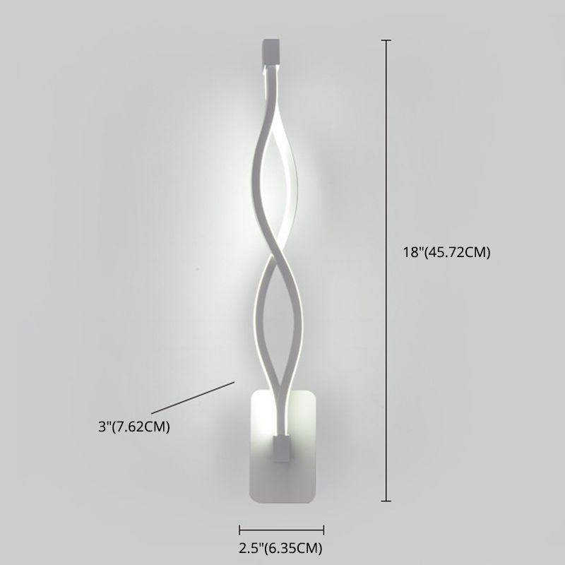 Modern Minimalist Style Linear Wall Mounted Light Fixture Acrylic Wall Sconces for Living Room